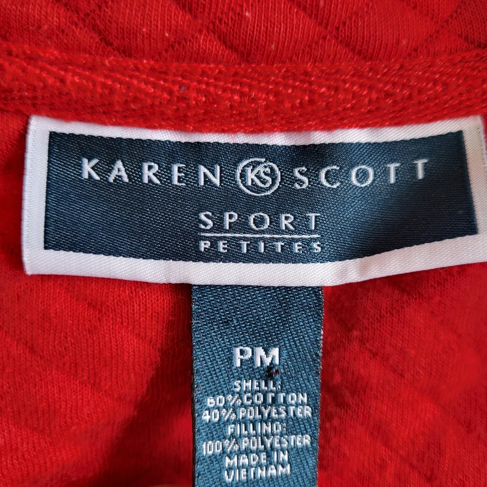 Karen Scott Sport Women's Outerwear Red Vest